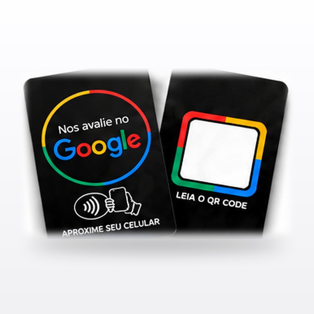 Cartão 54 × 85,6 mm — Preto