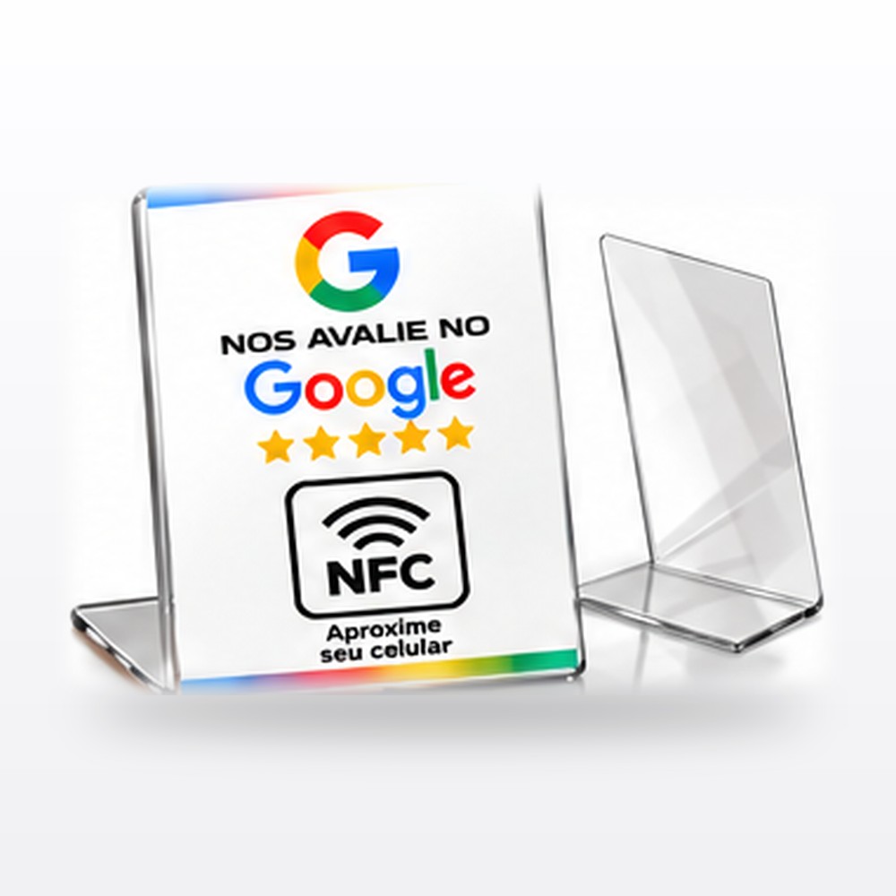 Placa A6 em “L” — Somente NFC